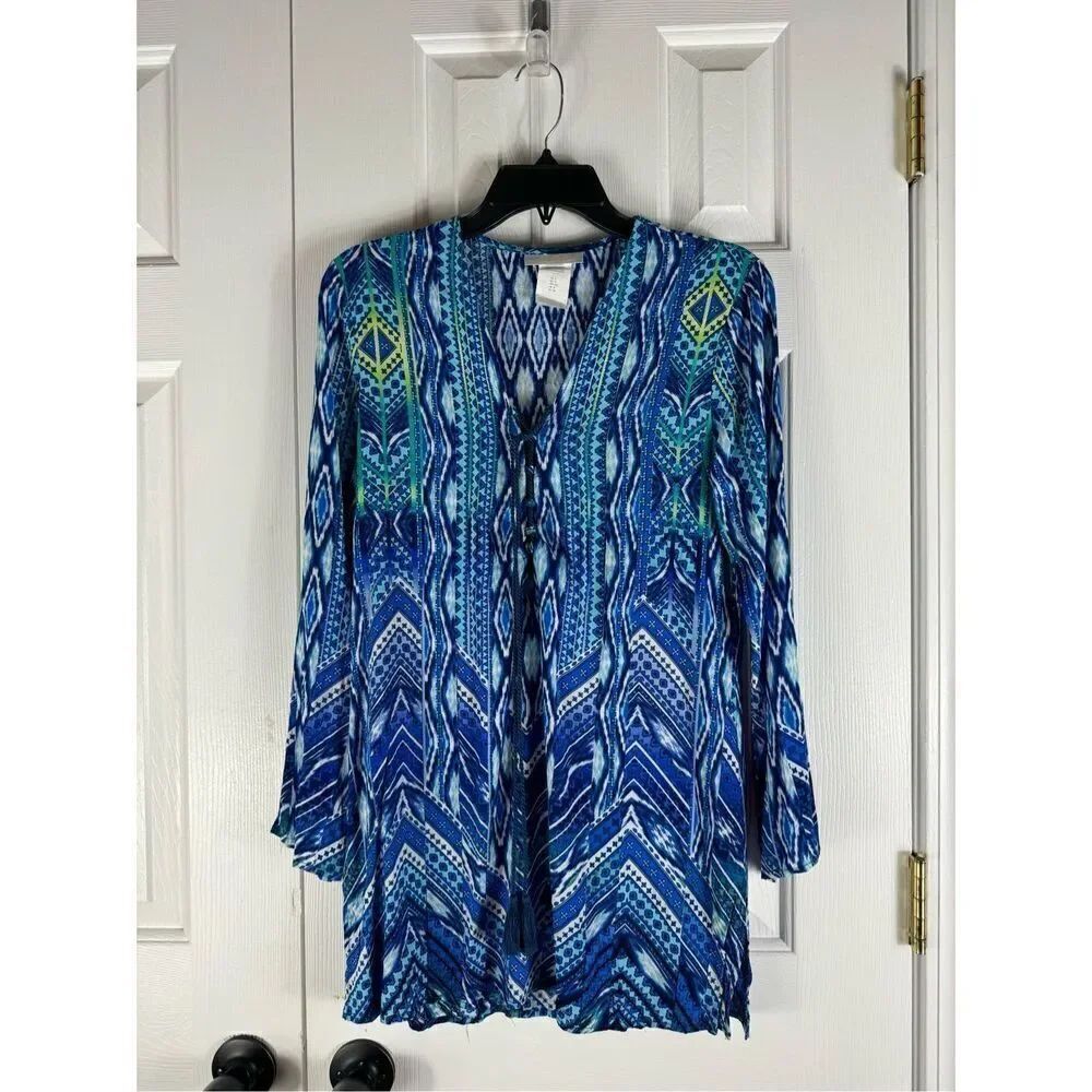 La Blanca Women’s Swim Suit Boho Pullover Size Small
